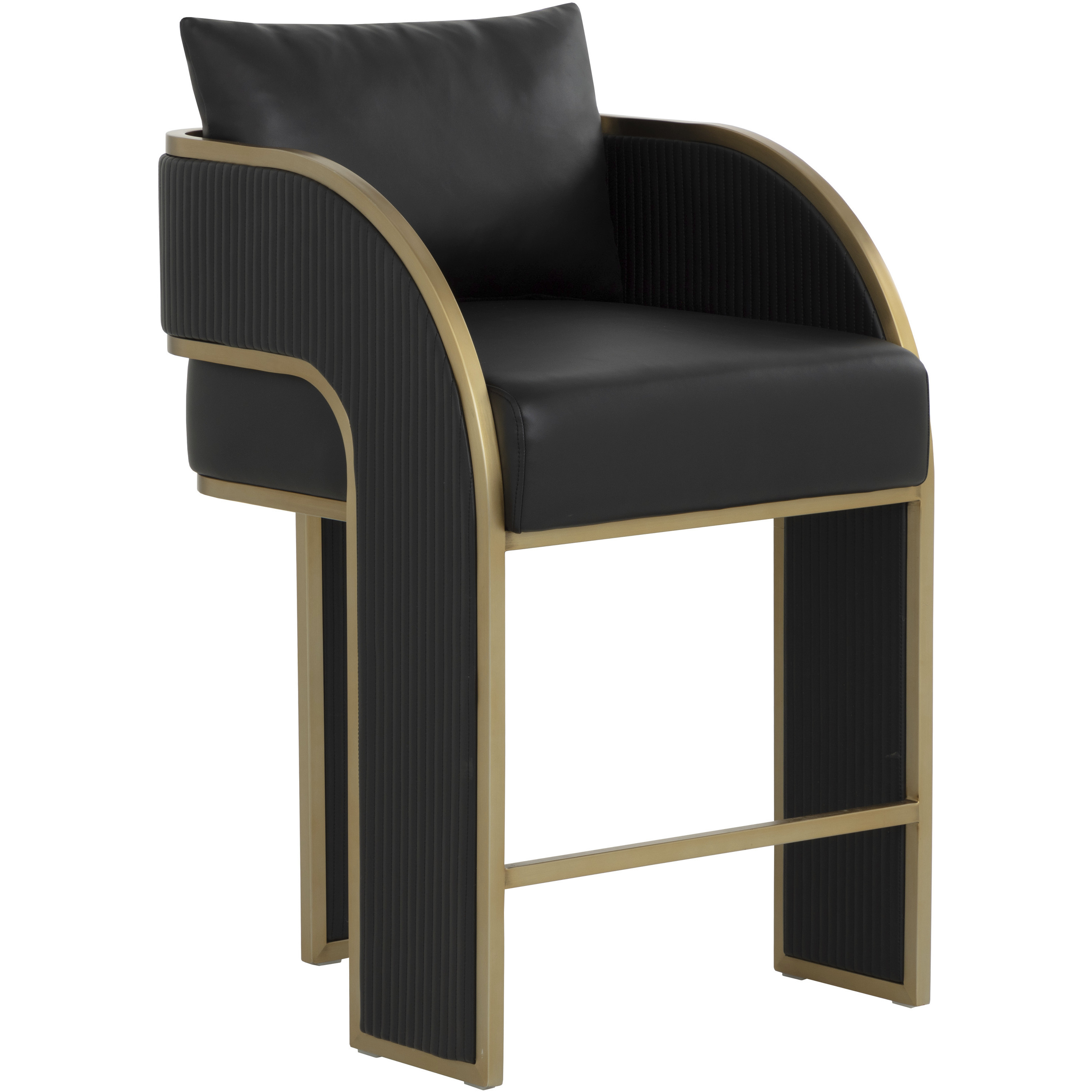 Baz 37 inch Napa Black Counter Stool